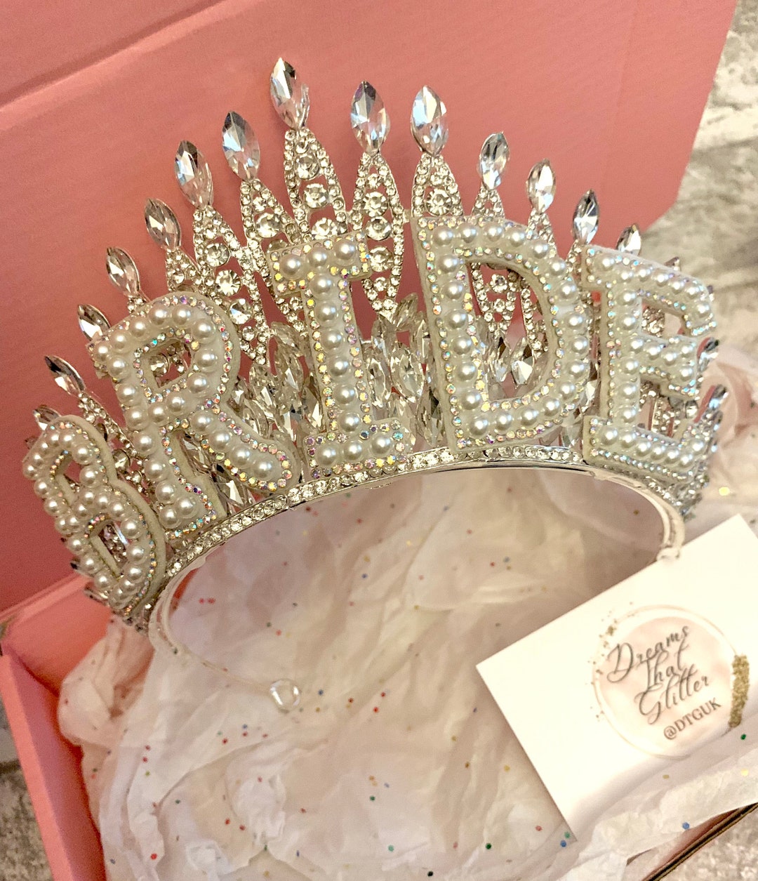 Bride Tiara Hen Party Crown Bride to Be Crown Bride Gift Etsy UK