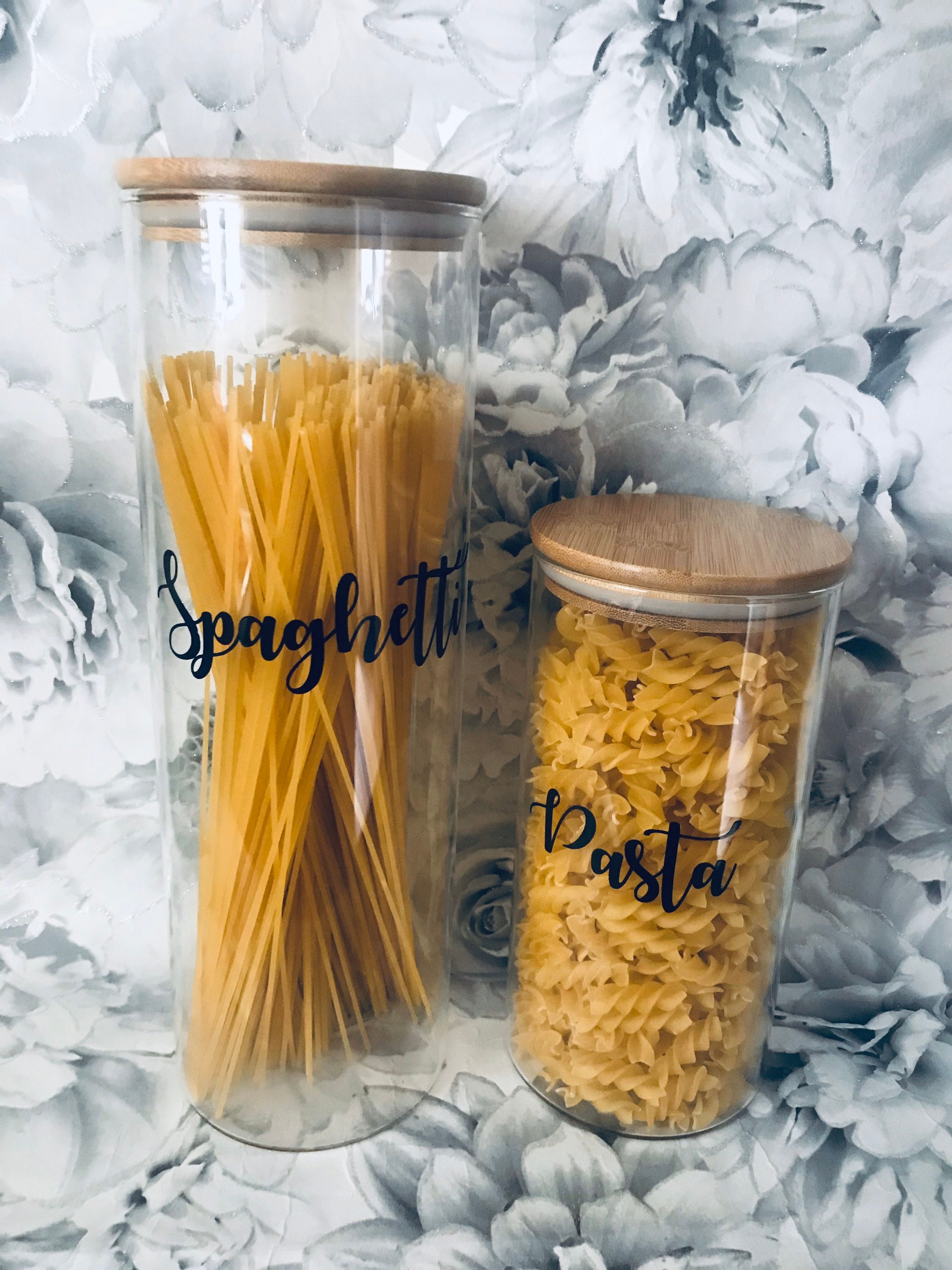 Mrs Hinch inspired storage jars pasta jars air tight jars Etsy