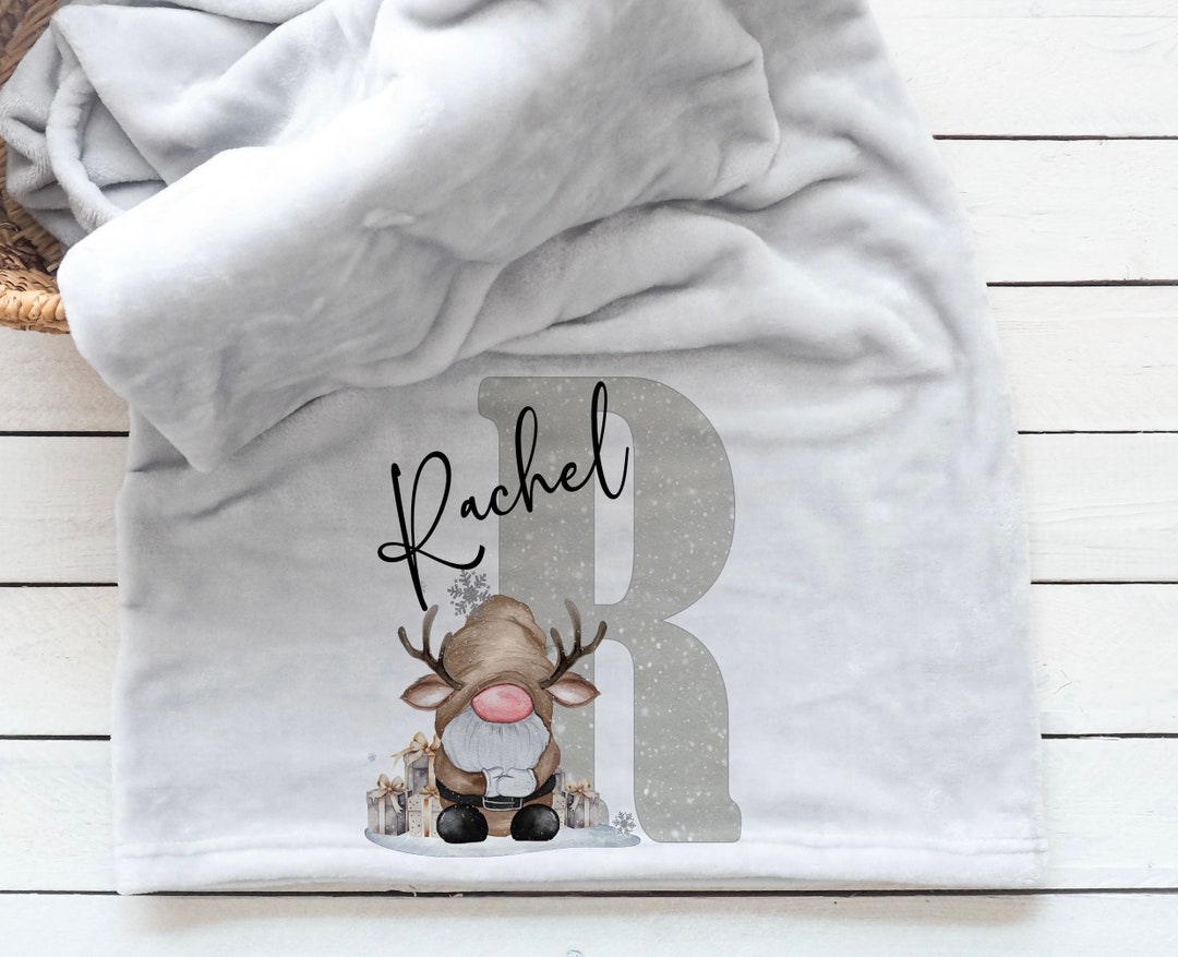 Gonk Christmas Blanket Personalised Blanket Gift for Etsy UK
