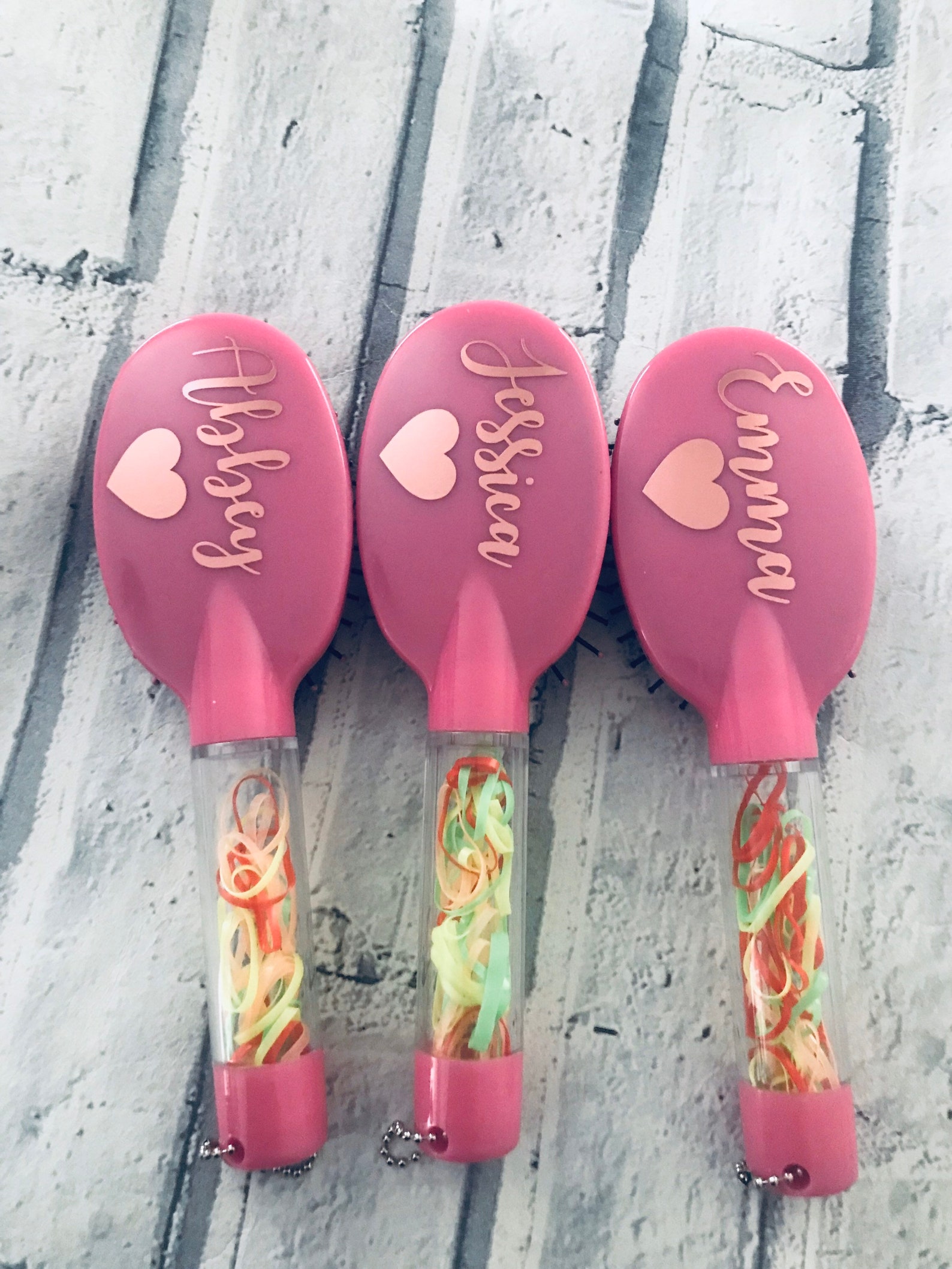 Flower girl hairbrush gift personalised flower girl gifts Etsy