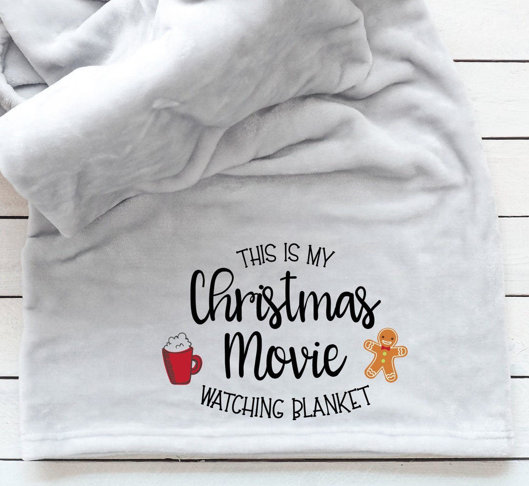 This is My Christmas Movie Blanket, Personalised Throw, Gift for Her