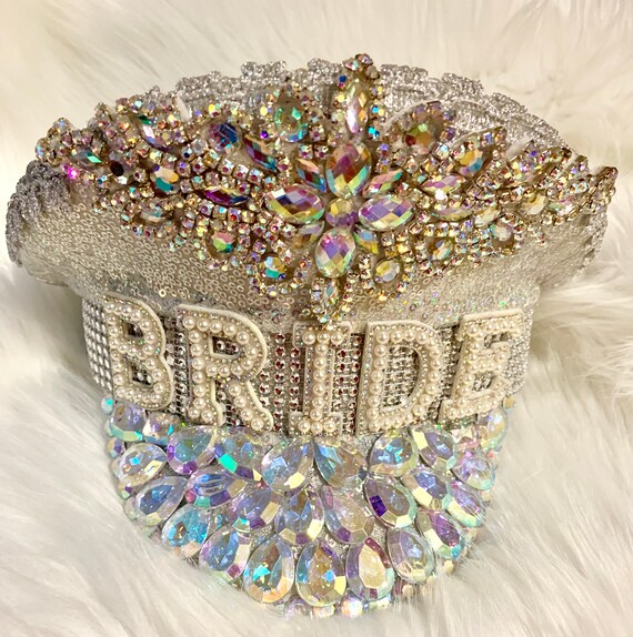 Silver Sparkle Bride Captain Hatbride 