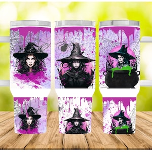 halloween witch magic 40 oz Tumbler Png,40oz Tumbler Wrap Sublimation,digital PNG wrap Waterslide download