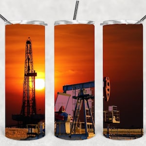 oilfield oiler,20oz Skinny Tumbler Design,pumpjack, roughneck,Template Straight Tumbler Wraps,PNG Digital,Instant Download File