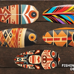Fishing Lure Designs/Add Your Own Text/Fathers Day Lure Gift Sublimation Template/Bundle Digital Download PNG