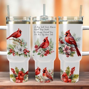 kardinal 40 Unzen Becherverpackung - Sublimation Nahtlose PNG Design