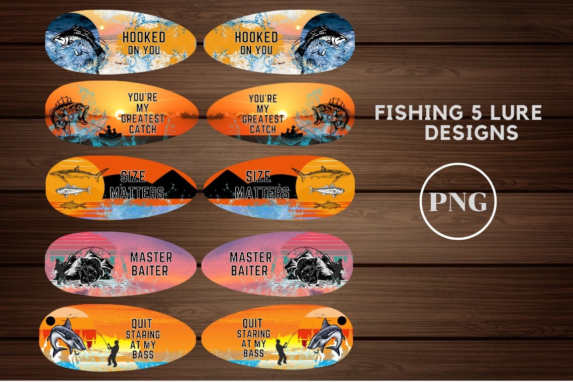 Fishing Lure Designs/sublimation Fishing Lures/fathers Day Etsy Canada