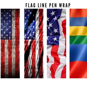 flag line pen wraps,Epoxy Pen Wraps,Ink Joy Wraps PNG File Digital Download
