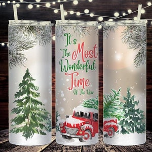 Christmas tumbler wrap,Funny Tumbler Wrap It's The Most Wonderful Time Of The Year,Sublimation for Straight Tumbler,Instant Digital PNG