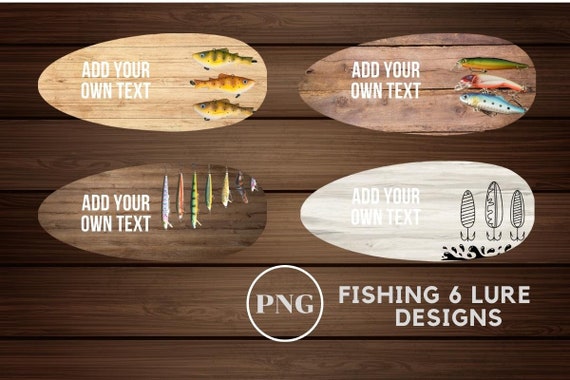 Buy Fishing Lure Designs/add Your Own Text/fathers Day Lure Gift