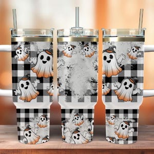 40oz Quencher Tumbler Wrap Retro Halloween,40oz Tumbler Wrap Sublimation,Seamless PNG Tumbler Design