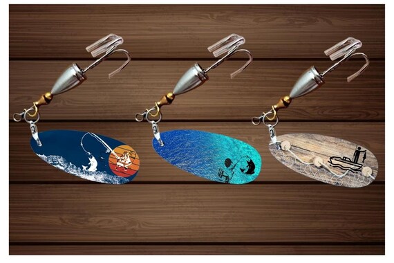 Fishing Lure Designs/add Your Own Text/fathers Day Lure Gift Sublimation  Template/bundle Digital Download PNG 