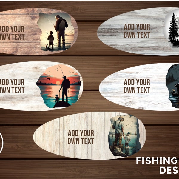 Fishing Lure Designs/Add Your Own Text/Fathers Day Lure Gift Sublimation Template/Bundle Digital Download PNG