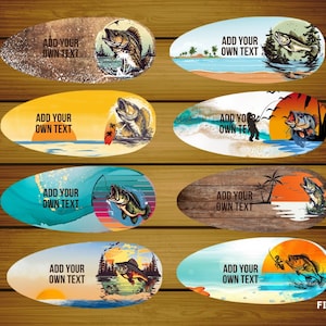 Fishing Lure Designs/Add Your Own Text/Fathers Day Lure Gift Sublimation Template/Bundle Digital Download PNG
