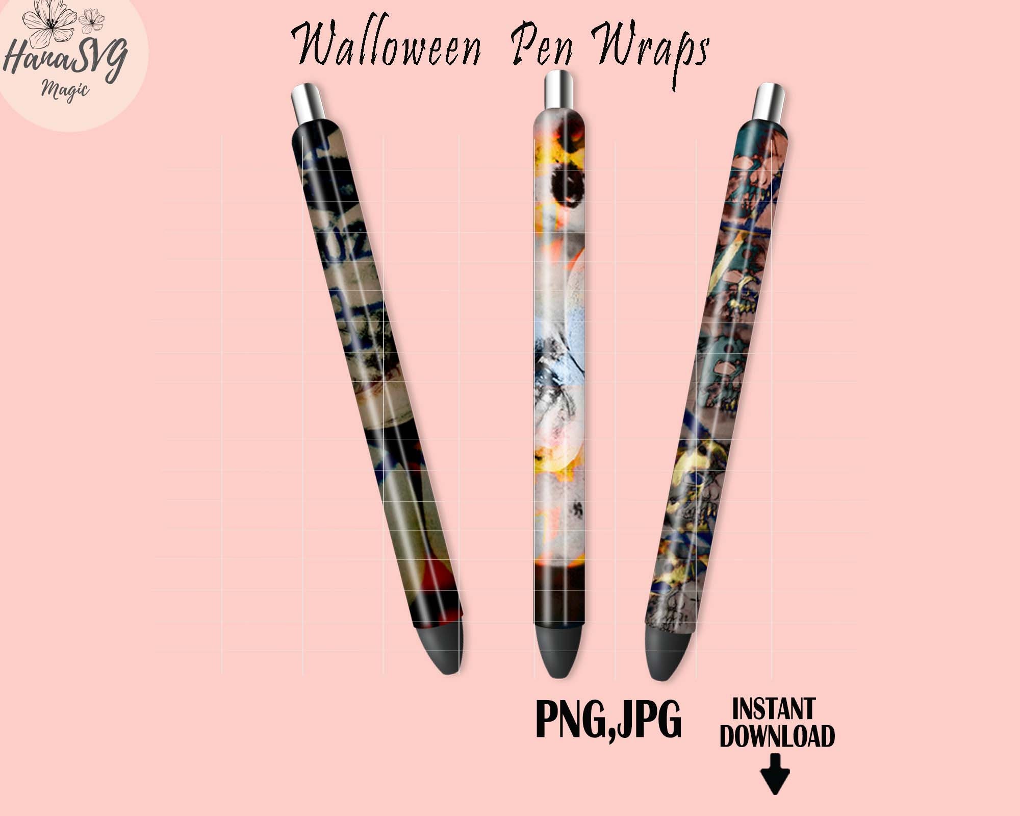 halloween skull pen wraps pattern print printable vinyl