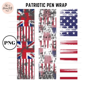 American Eagle Pen Wraps,Patriotic Pen Wraps, American Flag  for Epoxy Pen  PNG File Digital Download