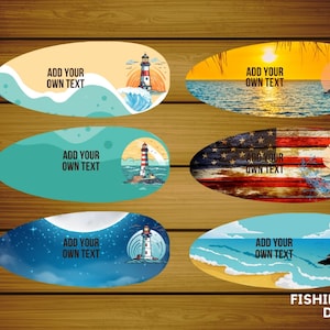 Lighthouse Fishing Lure Designs/Add Your Own Text/Fathers Day Lure Gift Sublimation Template/Bundle Digital Download PNG