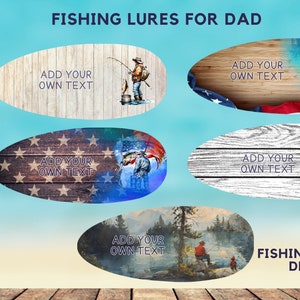 dad fishing lures Designs/Add Your Own Text/Fathers Day Lure Gift Sublimation Template/Bundle Digital Download PNG