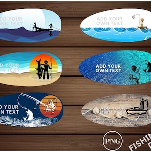 Fishing Lure Designs/Add Your Own Text/Fathers Day Lure Gift Sublimation Template/Bundle Digital Download PNG