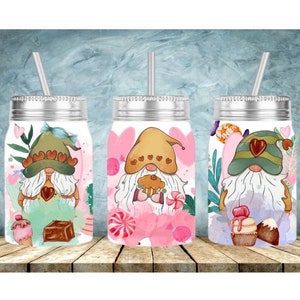 Winter Gnome 17oz Mason Jar with Straw and Lid – Wild Outdoor Creations