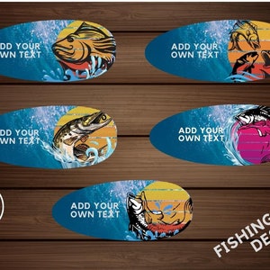 Fishing Lure Designs/Add Your Own Text/Fathers Day Lure Gift Sublimation Template/Bundle Digital Download PNG