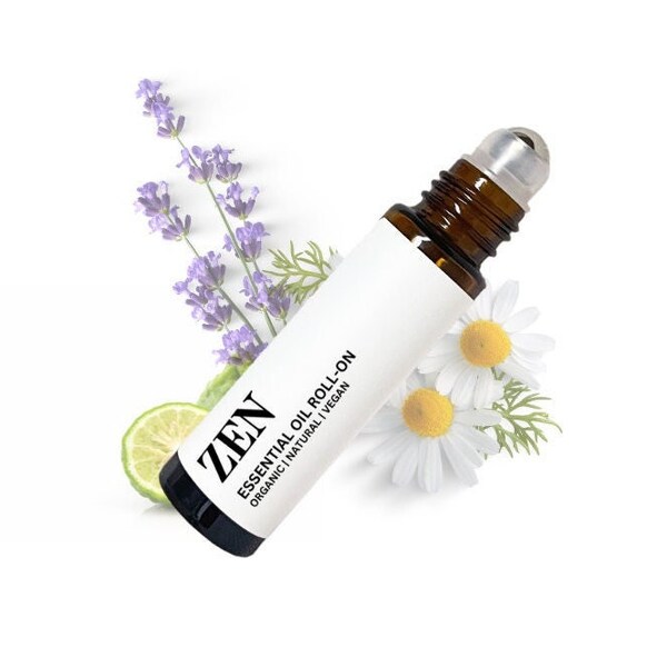 ORGANIC Zen Essential Oil Roller Blend | Relaxing Gift | Self Care | Bath & Spa Gift | Aromatherapy Roller | Increase Peace