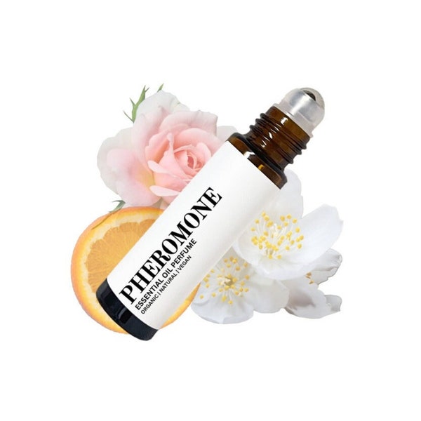 Pheromone | All Natural Organic Perfume Roll-On | Seductive Fragrance | Essential Oil Blend | Small Gift For Women