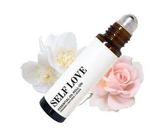 Self Love Essential Oil Organic Roll-On Blend, Increase Confidence, Calming Oils, Relaxing Oils, Party Favor Gift, Bridesmaids Gift For Her