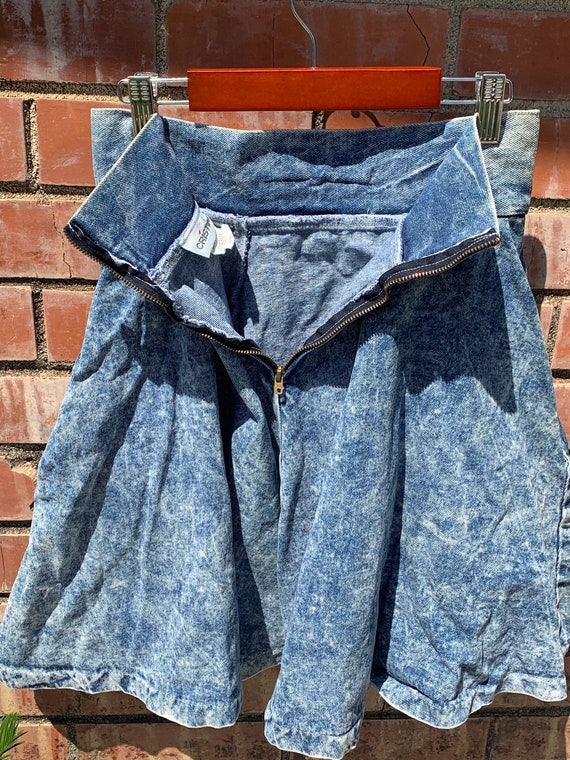 Vintage 80s denim skirt - image 4