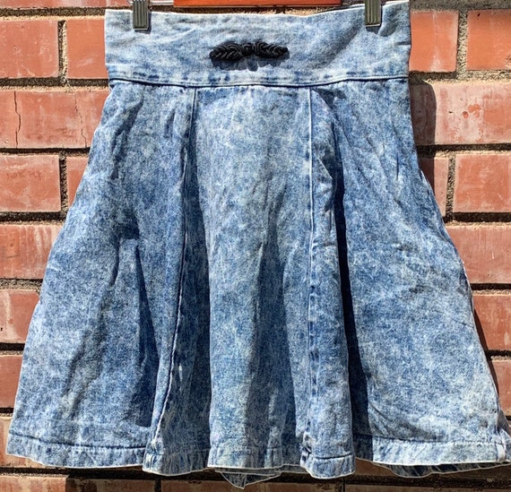 Vintage 80s denim skirt - image 1