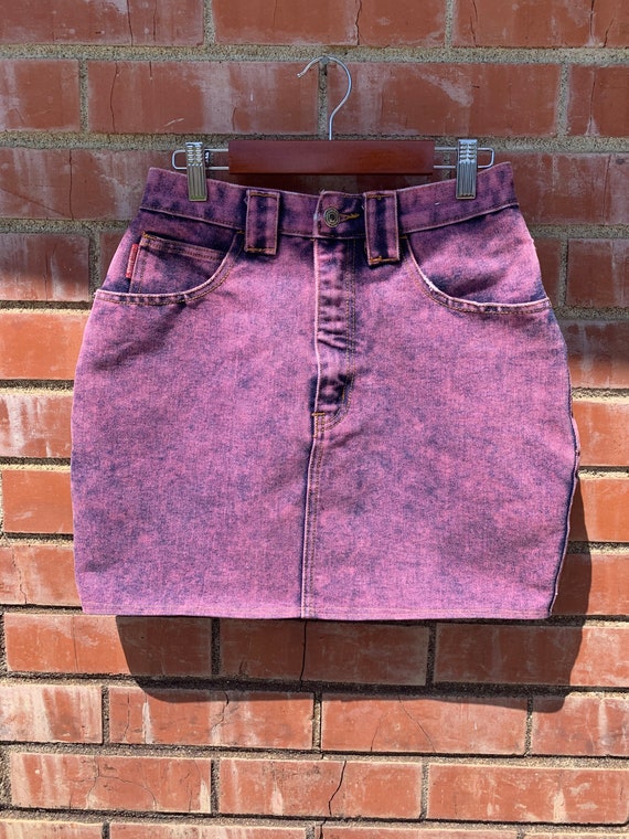 Vintage 80s/90s Studebaker Denim Pink Skirt