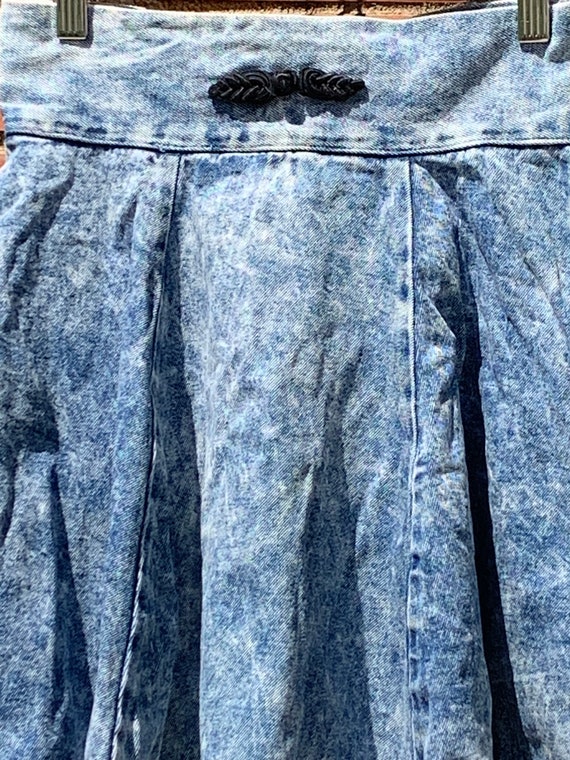 Vintage 80s denim skirt - image 2