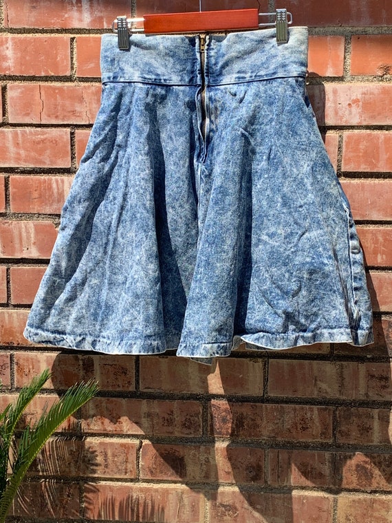 Vintage 80s denim skirt - image 3