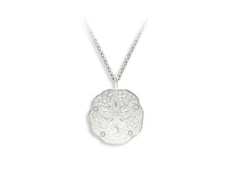 Collana Milena Sterling Silver White Sand Dollar