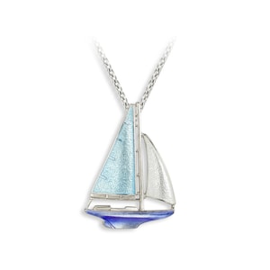 Colar Milena Blue Sail Boat