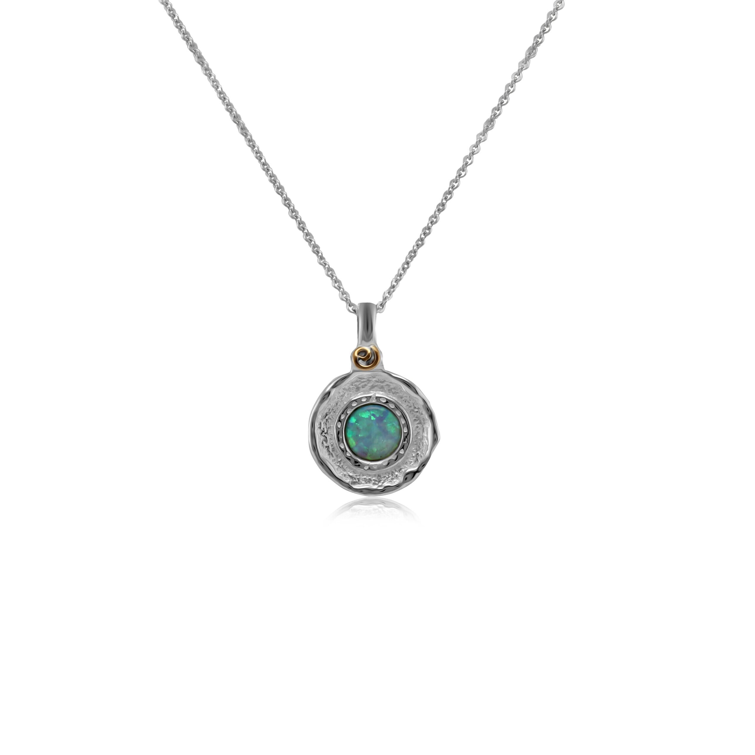 Epiphany Pendant With Blue Opal Etsy Australia