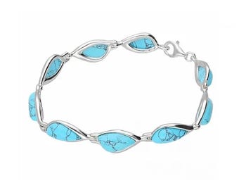 Bracelet Sterling Silver and Turquoise