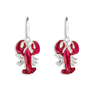 Milena Red Lobster Drop Earrings