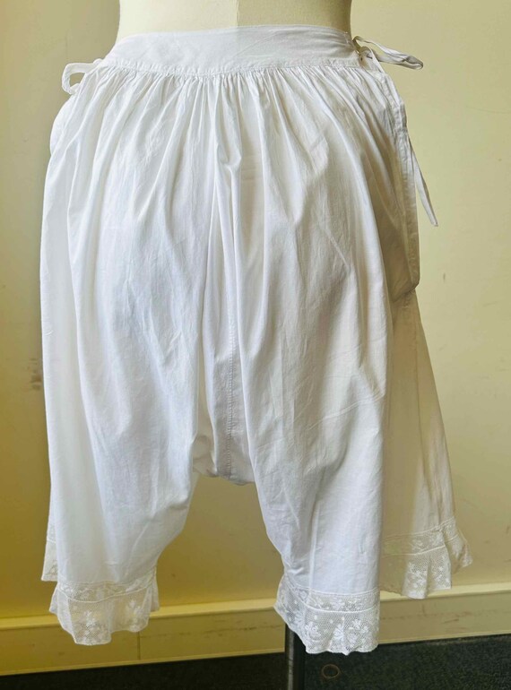Antique White Bloomers /Lace trim Pantaloons / Pu… - image 4