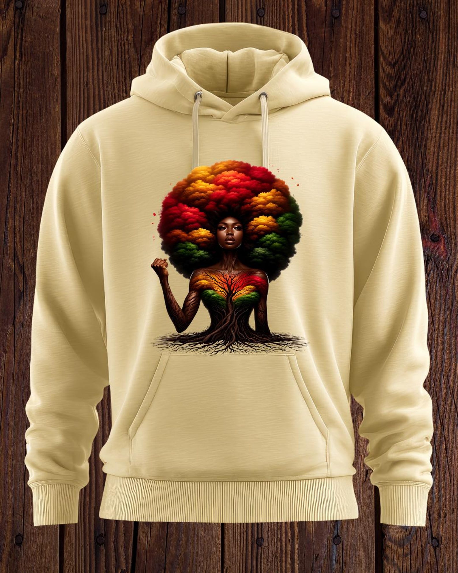 Rooted Queen Afro Tree of Life - Etsy