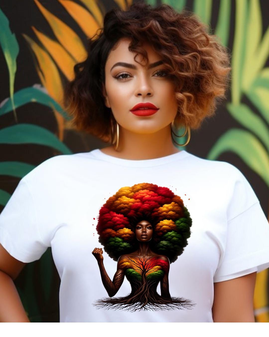 Rooted Queen Afro Tree of Life - Etsy