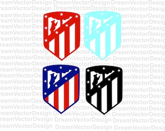 Atletico Madrid Logo svg, Clipart Files (svg, dxf, eps)