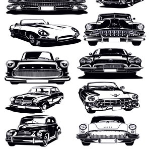 Old Car Svg, Car Silhouette Svg, Car svg for cricut,  Car svg bundle, Car outline svg, Vector Files, Instant download