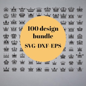 Royal Crown SVG File, King Crown SVG, Queen Crown SVG, File For Cricut, Crown Vector, Cut File, Crown clipart, Dxf, Png, Svg