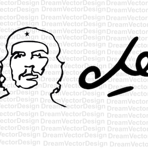 Che Guevara SVG, Ernesto Che Guevara svg, Che Guevara clipart, Viva La Revolucion, Instant download