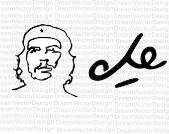 Che Guevara SVG Clipart: Viva La Revolucion (Instant Download)
