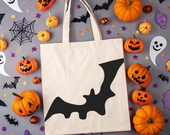 Halloween SVG Bundle, Bat and Pumpkin Face Cut Files (Digital Download)