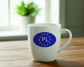 Poland Car Sticker SVG, PL European Union Decal (Digital Download)