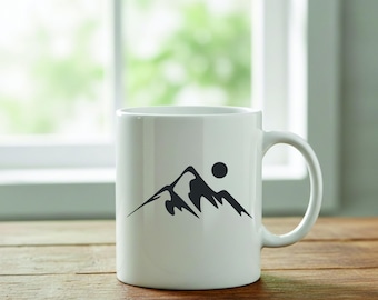 Mountain Landscape SVG Cut Files: Vector Clipart (Digital Download)