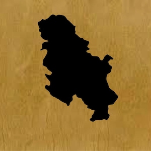 Serbia svg, Serbian country svg, Serbian Country National Border Boundary, Serbia black silhouette dxf eps svg